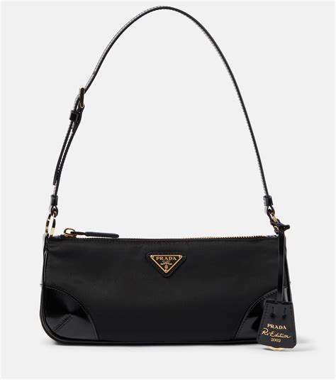 prada schultertasche aus re-nylon|Schwarz Schultertasche Aus Re.